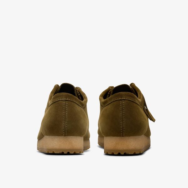 Mens Wallabee RB Olive Suede Wallabees - Image 5