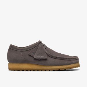 Mens Wallabee RB Grey Suede Wallabees