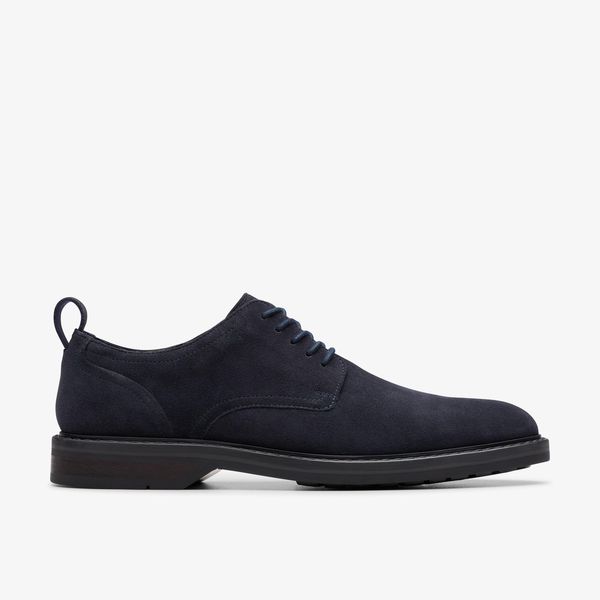 Mens Aldwin Lace Navy Suede Oxfords