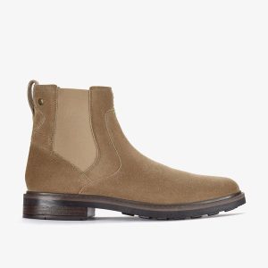 Mens Newford Easy Dark Sand Suede Boots| Clarks