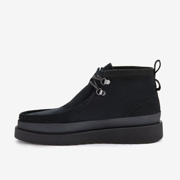 Mens Wallabee FTR2 Hi Black Suede - Image 2