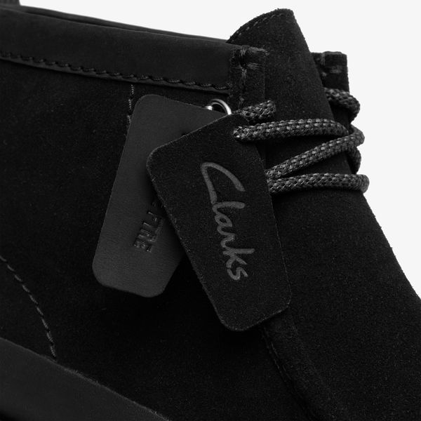 Mens Wallabee FTR2 Hi Black Suede - Image 7