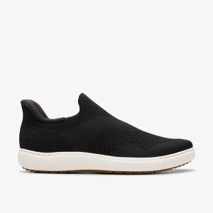 Women's Nalle Step Black Knit Slip-Ons