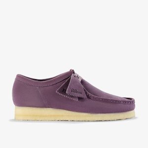 Mens Wallabee Plum Suede Shoes| Clarks