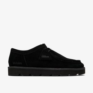 Mens Meare Walla Black Suede Wallabees