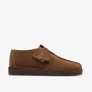 Mens Desert Trek Brown Suede Shoes