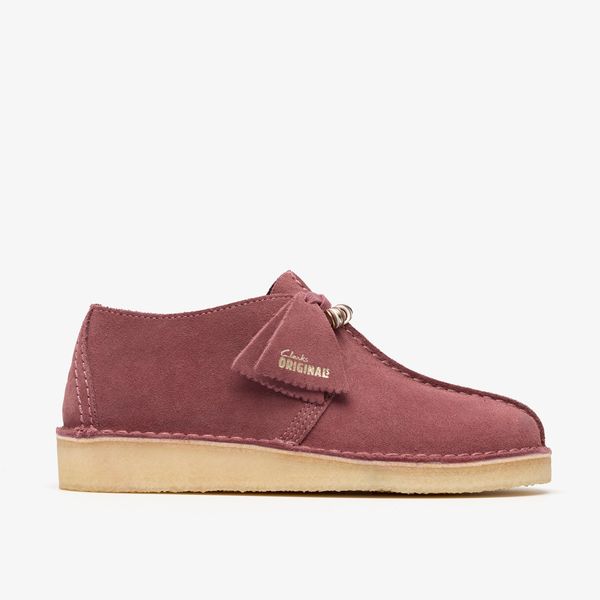Womens Desert Trek. Rose Brown Suede Shoes