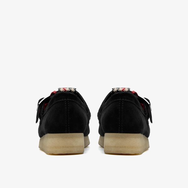 Womens Wallabee T Bar Black Tweed Combination T Bar Shoes - Image 5