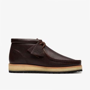 Mens Wallabee Scout Brown Scotch Grain