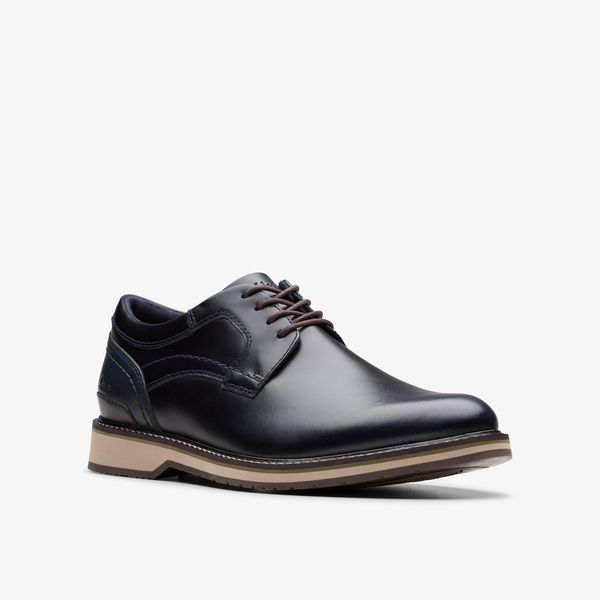 Mens Monahan Plain Navy Oxford Shoes - Image 4