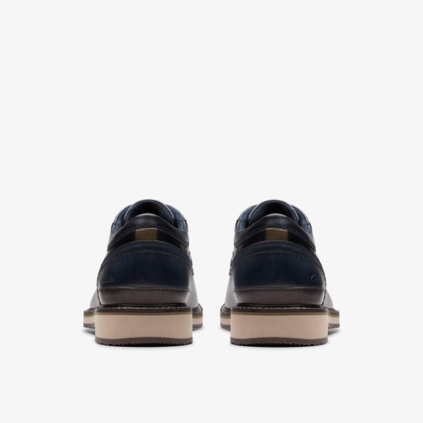 Mens Monahan Plain Navy Oxford Shoes - Image 5