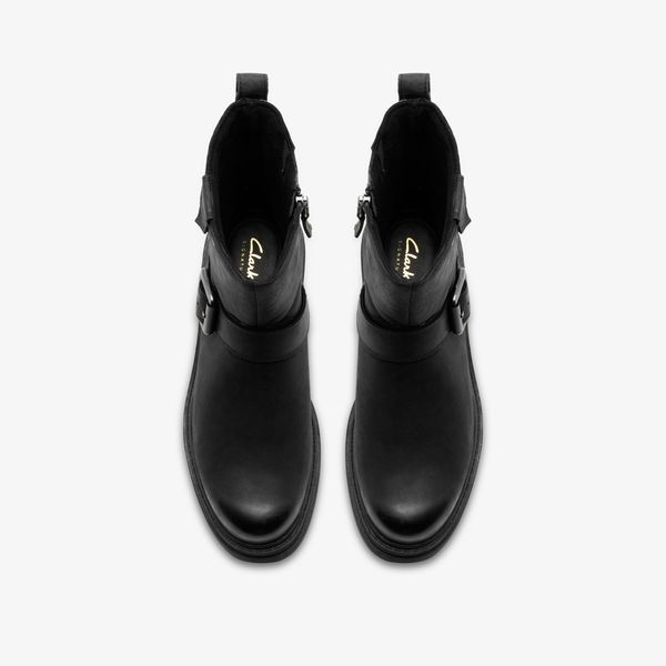 Womens Orinoco3 Bay Black Leather Mid Calf Boots - Image 6