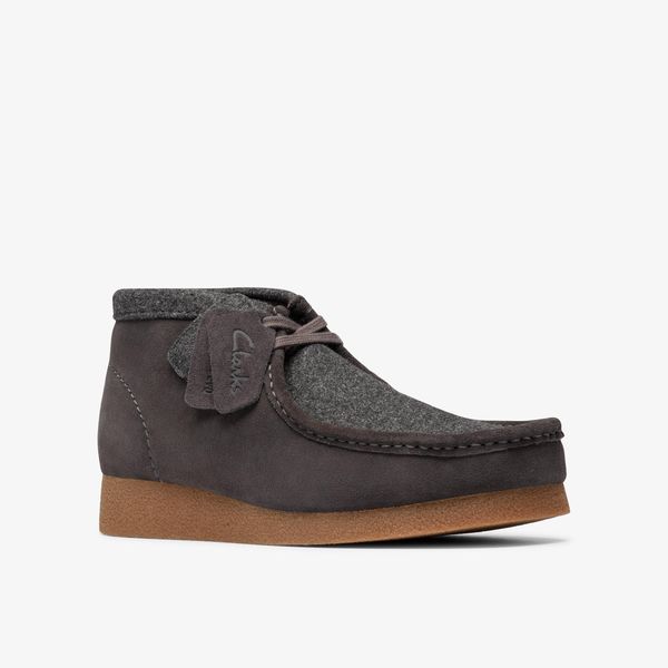 Mens Wallabee EVO Boot Dark Grey Combination - Image 4