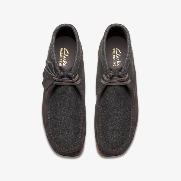 Mens Wallabee EVO Boot Dark Grey Combination - Image 6