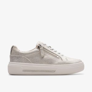Womens Hollyhock Zip Metallic Sneakers