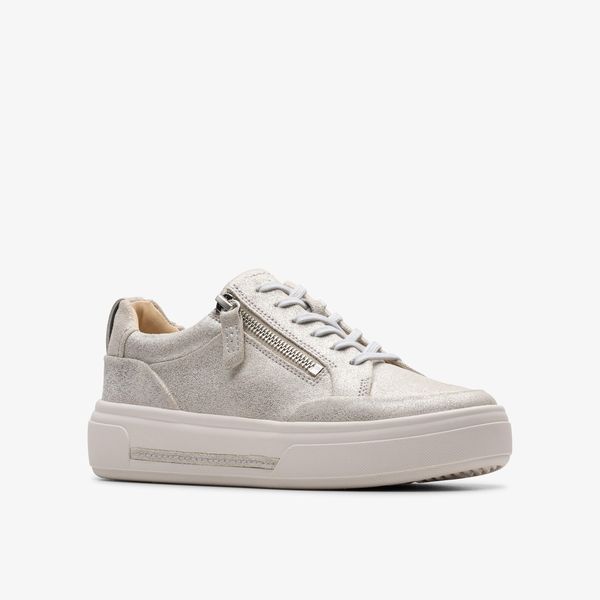 Womens Hollyhock Zip Metallic Sneakers - Image 4