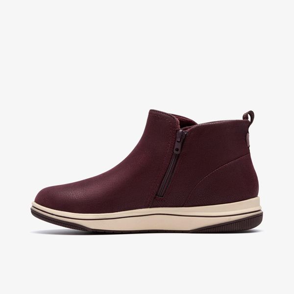 Womens Breeze Derby Merlot Ankle Boots - Image 2