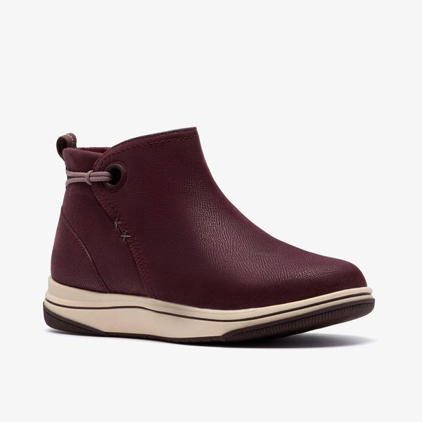 Womens Breeze Derby Merlot Ankle Boots - Image 6