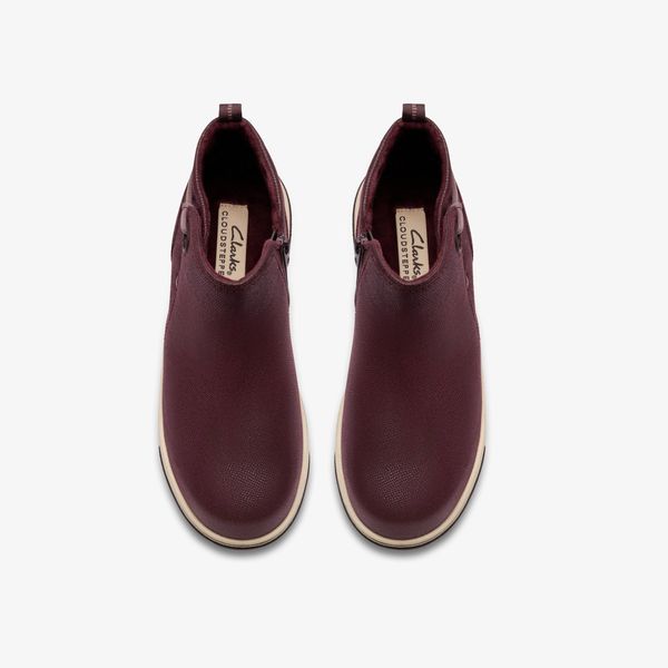 Womens Breeze Derby Merlot Ankle Boots - Image 8