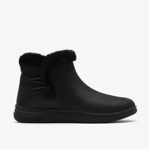 Womens Breeze Fur Black  Ankle Boots
