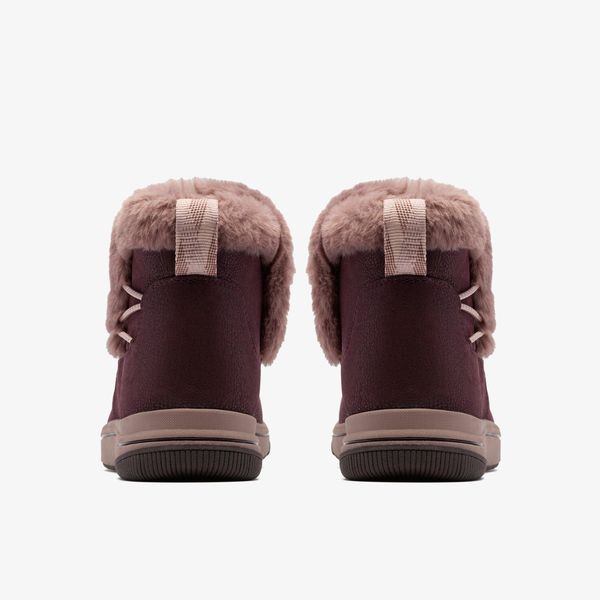 Womens Breeze Fur Merlot Ankle Boots - Image 5