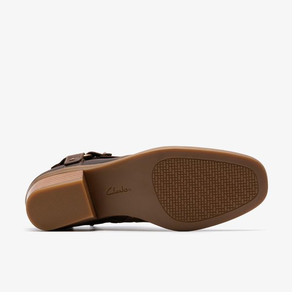 Womens Danyelle Gema Taupe Oily Leather Ankle Boots - Image 3