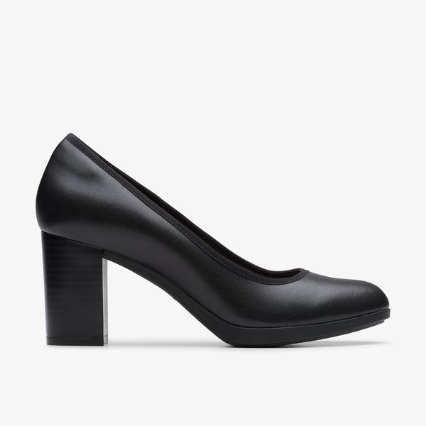 Women's Bayla Carly Black Leather Pumps