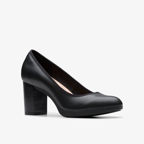 Women's Bayla Carly Black Leather Pumps - Image 4