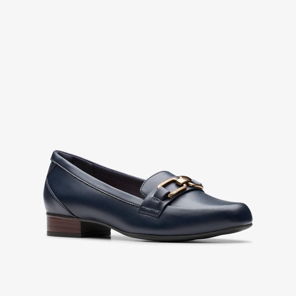 Womens Juliet Echo Navy Leather Loafers - Image 4