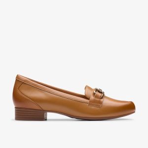 Womens Juliet Echo Tan Leather Loafers