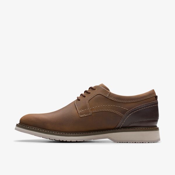 Mens Monahan Plain Beeswax Leather Oxford - Image 2