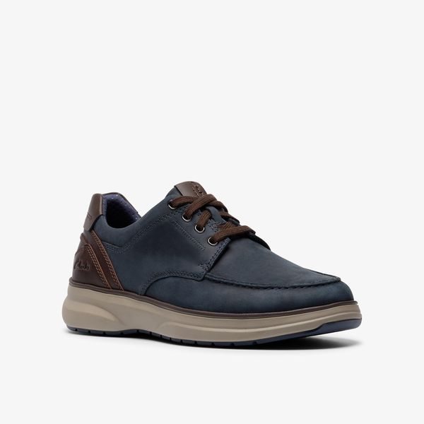 Mens Mullan Moc Navy Leather Shoes - Image 4