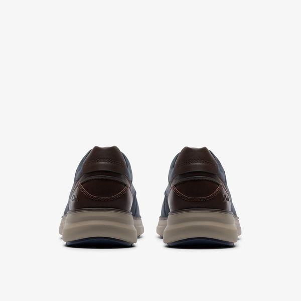 Mens Mullan Moc Navy Leather Shoes - Image 5