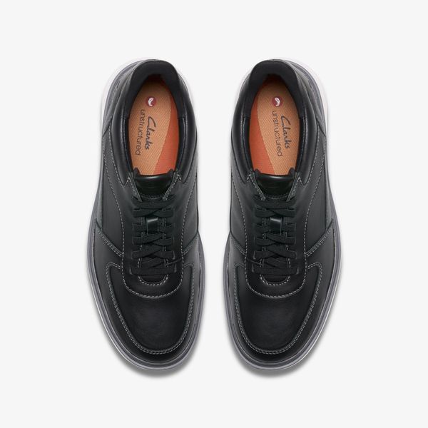 Mens Un Briley Tie Black Shoes - Image 6