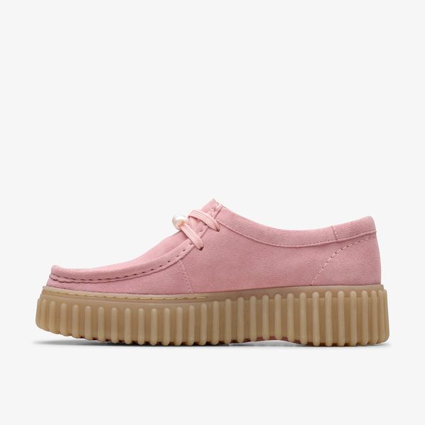 Womens Torhill Bee Dusty Rose Suede Shoes - Image 3