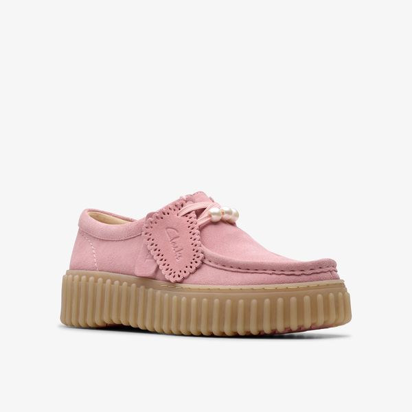 Womens Torhill Bee Dusty Rose Suede Shoes - Image 5