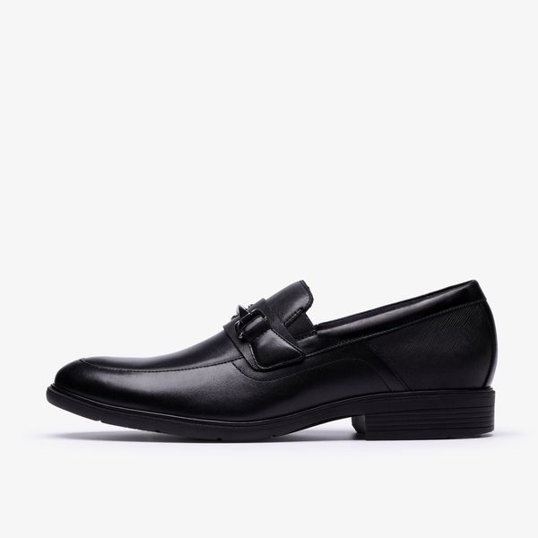 Mens Steadwell Bit Black Leather Loafers - Image 2
