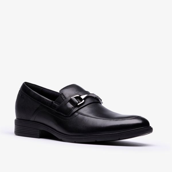 Mens Steadwell Bit Black Leather Loafers - Image 4