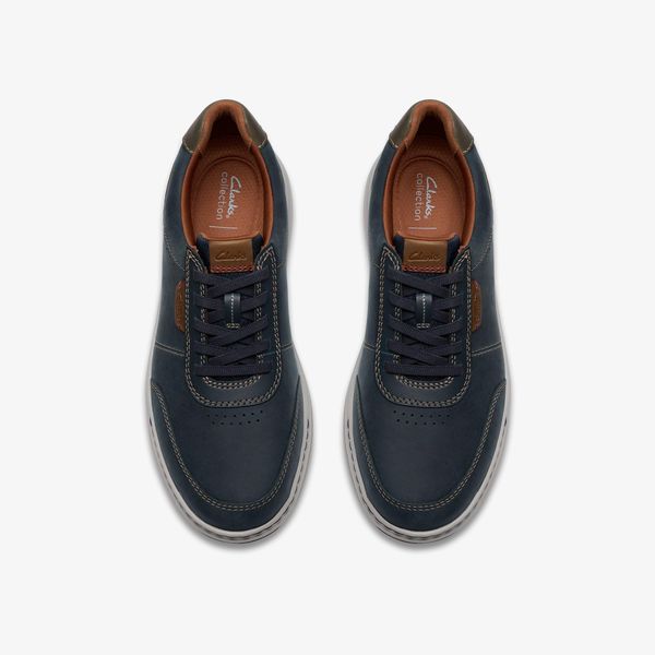 Mens Craftwell Lace Navy Leather Shoes - Image 6