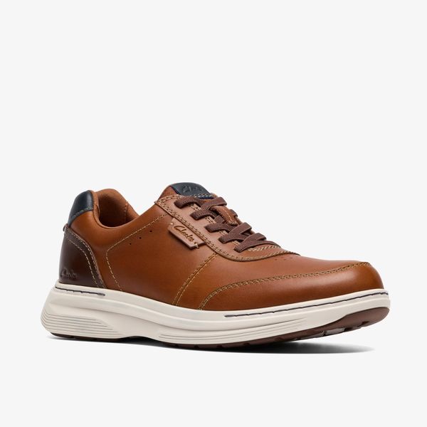 Mens Craftwell Lace Tan Leather Shoes - Image 4
