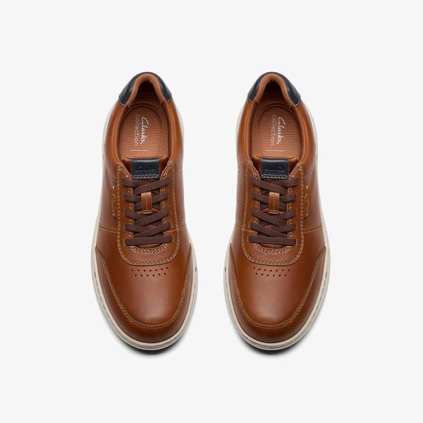 Mens Craftwell Lace Tan Leather Shoes - Image 6