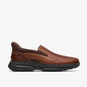 Mens Craftwell Step Brown Tumb Slip-On Shoes