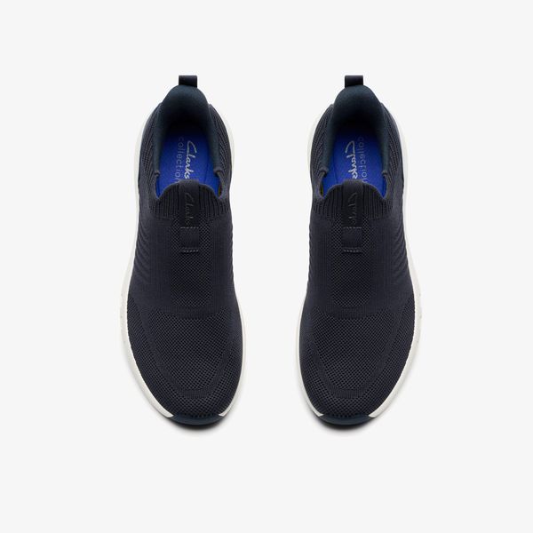 Mens Motion Trek IN Navy Knit Sneakers - Image 6