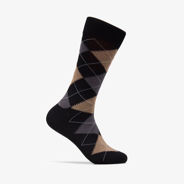 Mens Argyle Khaki Socks