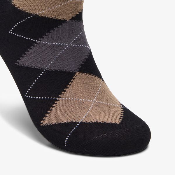 Mens Argyle Khaki Socks - Image 3