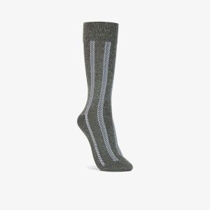 Mens Vertical ZigZag Charcoal Socks
