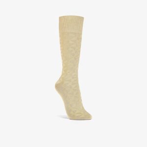 Mens Triangle Raise Khaki Socks