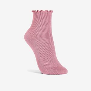 Womens Rosewelt Crew Mauve Socks