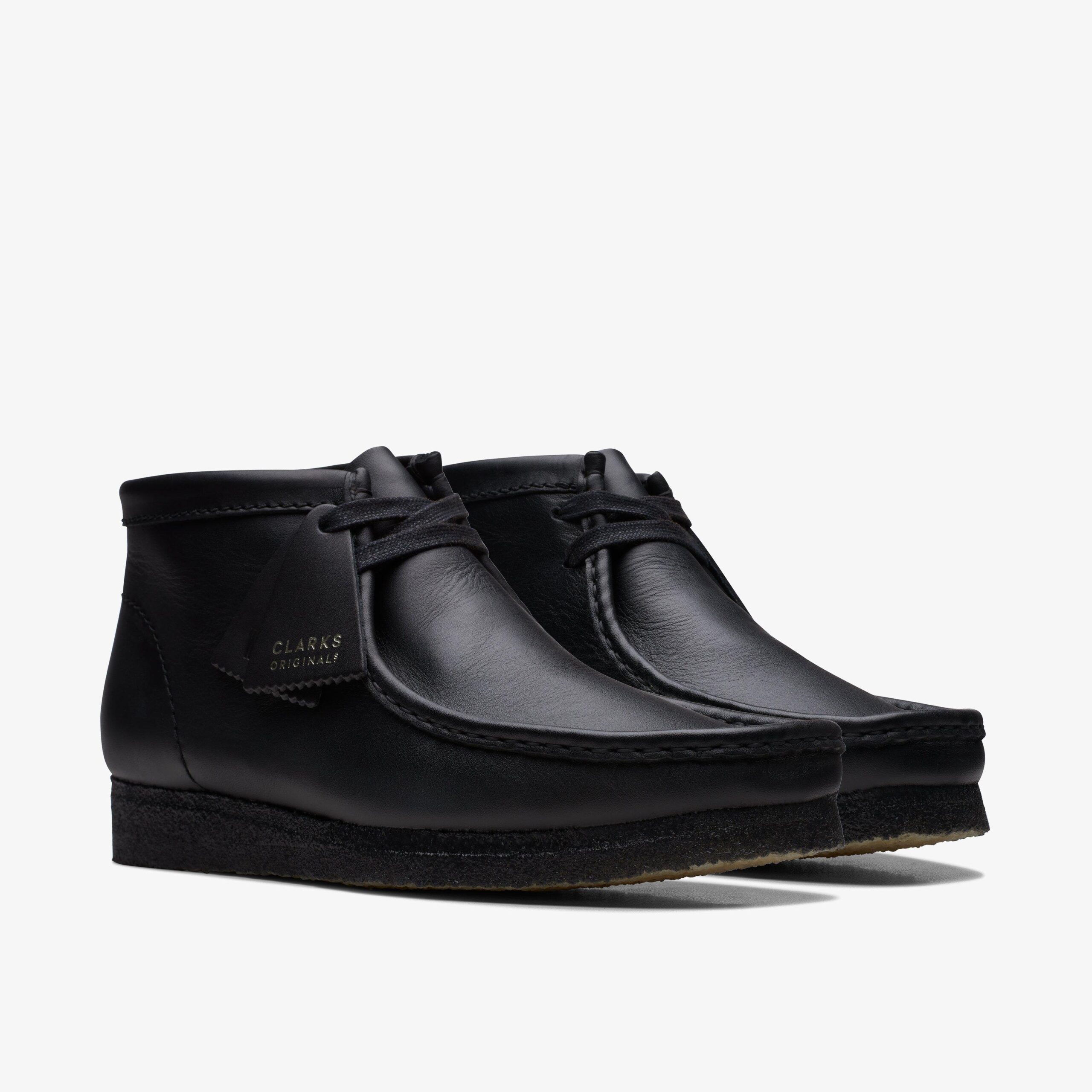 Wallabee Boot Black Leather - Image 4