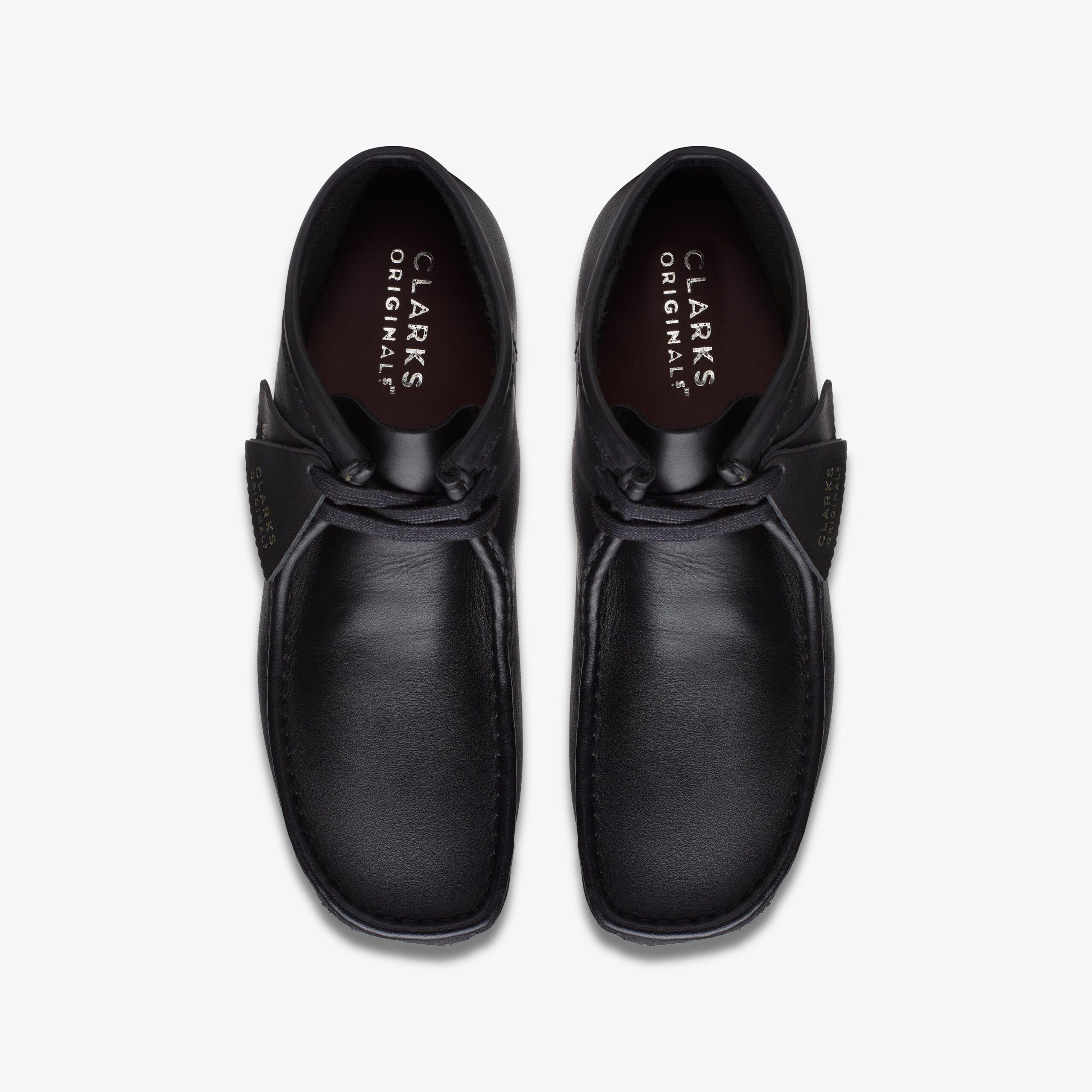 Wallabee Boot Black Leather - Image 6